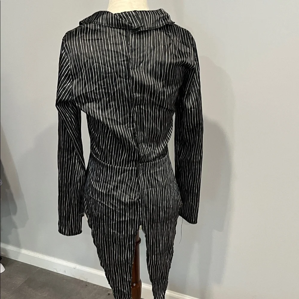 Jack Skeleton Suit Striped Halloween Costume Small